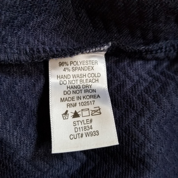 Soprano Navy Blue Quilted Chevron Mini Dress - Picture 7 of 7